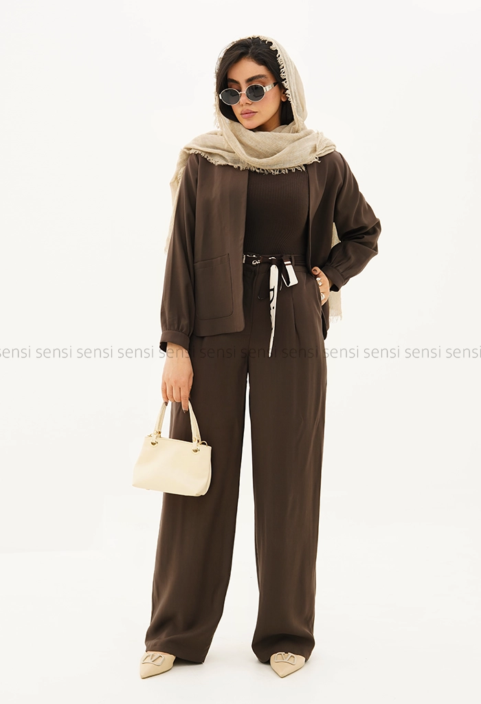 ست کت شلوار یقه هفت کد1005479